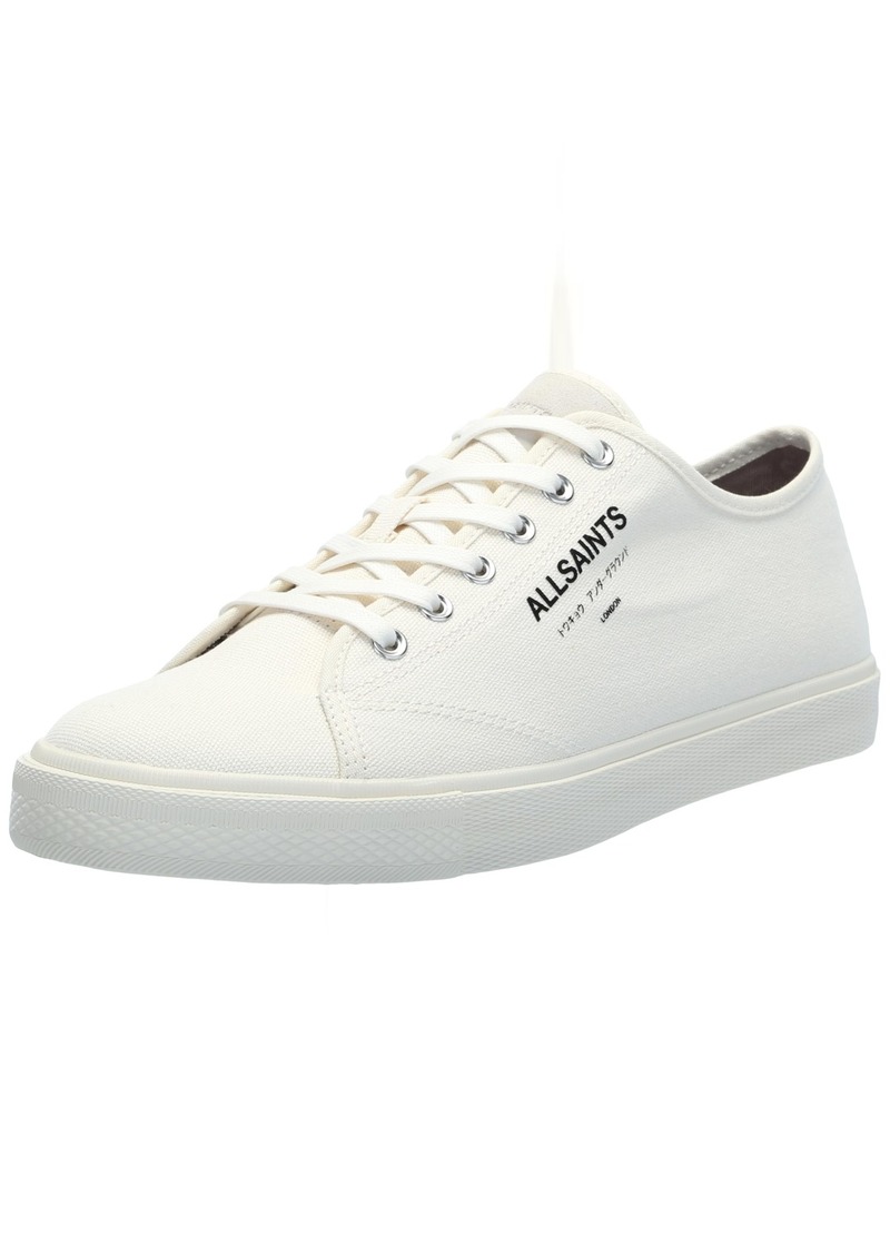 AllSaints Men's Underground Canvas Low Top Sneaker Off White