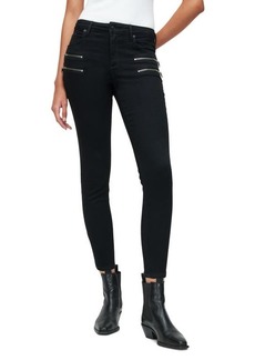 AllSaints Miller Zip Skinny Jeans