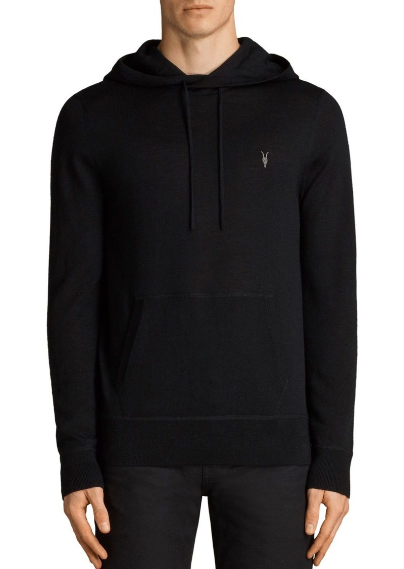 all saints mode merino hoodie