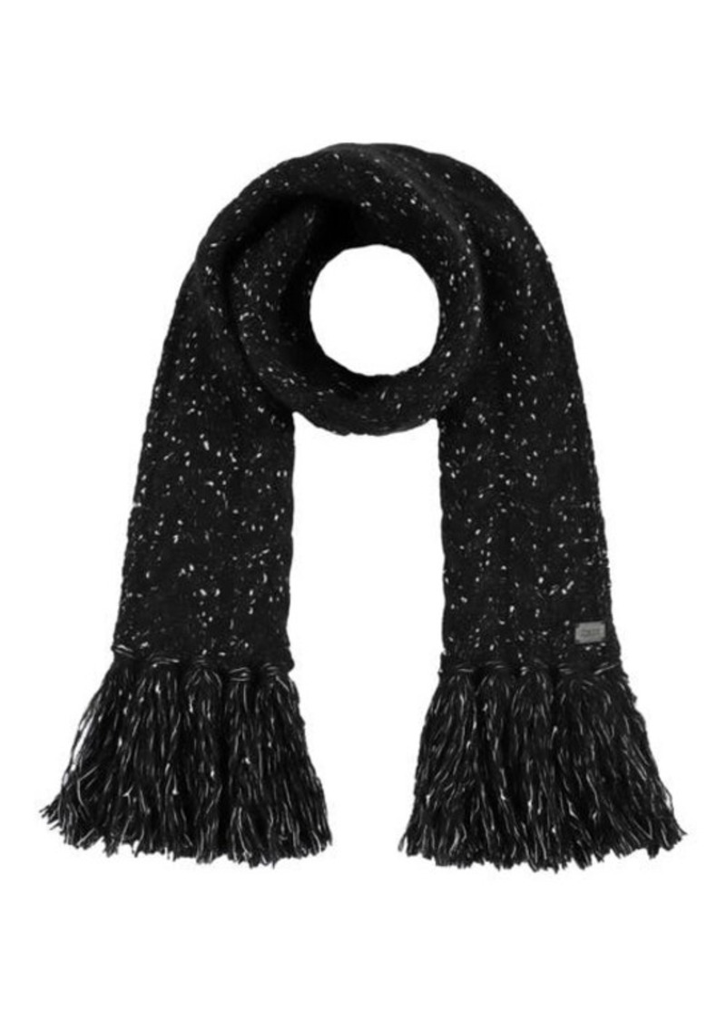 AllSaints Nep Flecked Cable Stitch Fringed Scarf