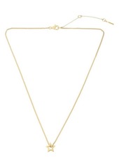 AllSaints Open Star Pendant Necklace in Gold Vermeil at Nordstrom