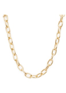 AllSaints Oval Chain Collar Necklace in Gold at Nordstrom Rack