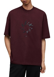 Allsaints Oversized Fit Halo Logo Graphic Tee