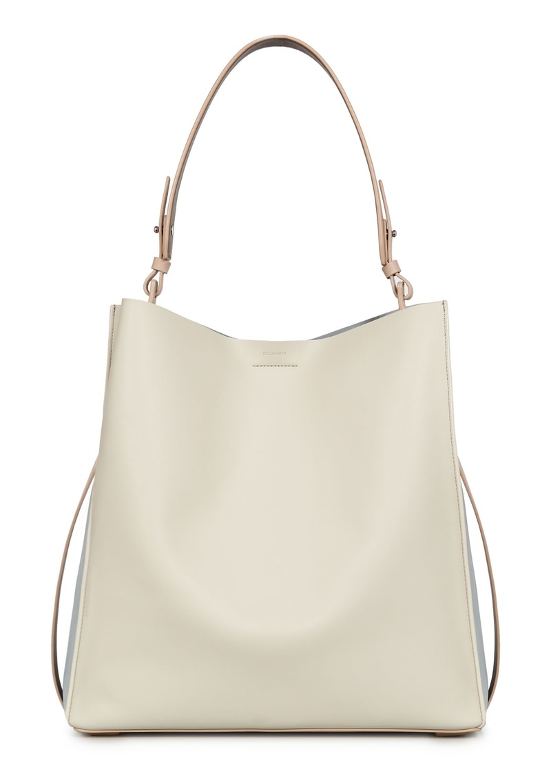 all saints leather tote