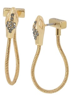 AllSaints Pavé Snake Earrings