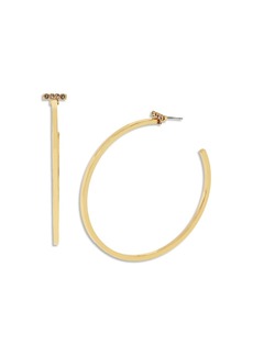 Allsaints Pave Bar Large Hoop Earrings