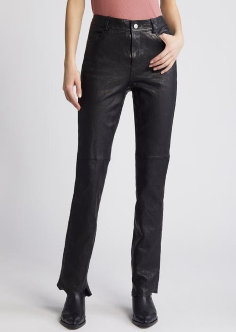 AllSaints Pearson Slim Fit Leather Pants