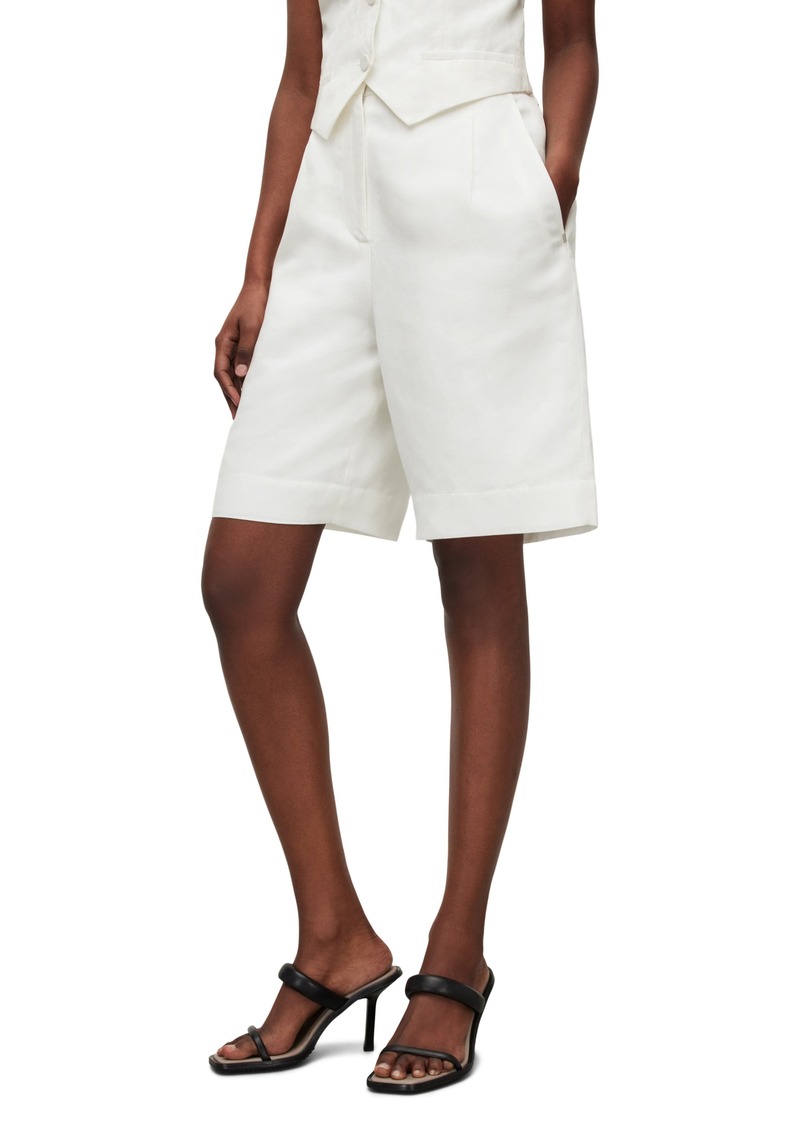 AllSaints Petra Longline Shorts in Off White at Nordstrom Rack