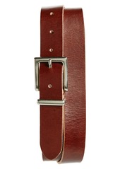 AllSaints Raw Edge Belt in Brown /Dull Nickel at Nordstrom Rack