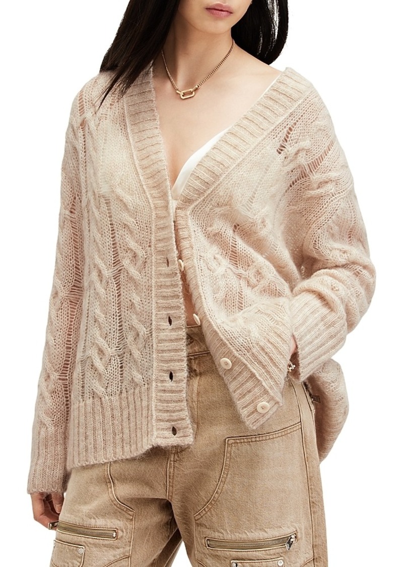 Allsaints Regan Cable Knit Cardigan