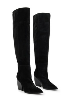 AllSaints Reina Over the Knee Pointed Toe Boot