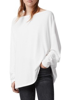 AllSaints Rita Boatneck Long Sleeve Oversize T-Shirt