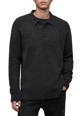 Allsaints Shapley Long Sleeve Polo Sweater