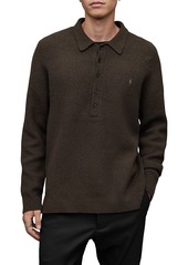 Allsaints Shapley Long Sleeve Polo Sweater