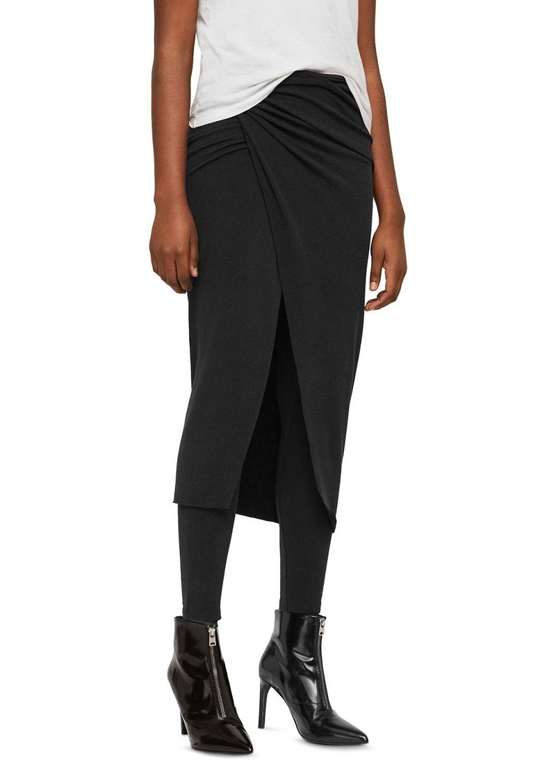 Long Leggings With Skirt - Burke Skirted Leggings