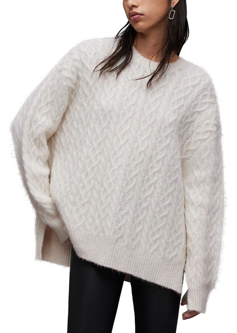 Allsaints Sirius Cable Knit Crewneck Sweater