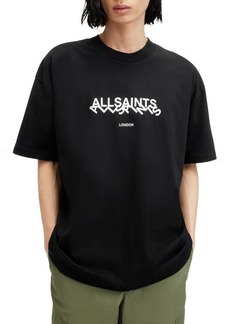 AllSaints Slanted Logo Graphic T-Shirt