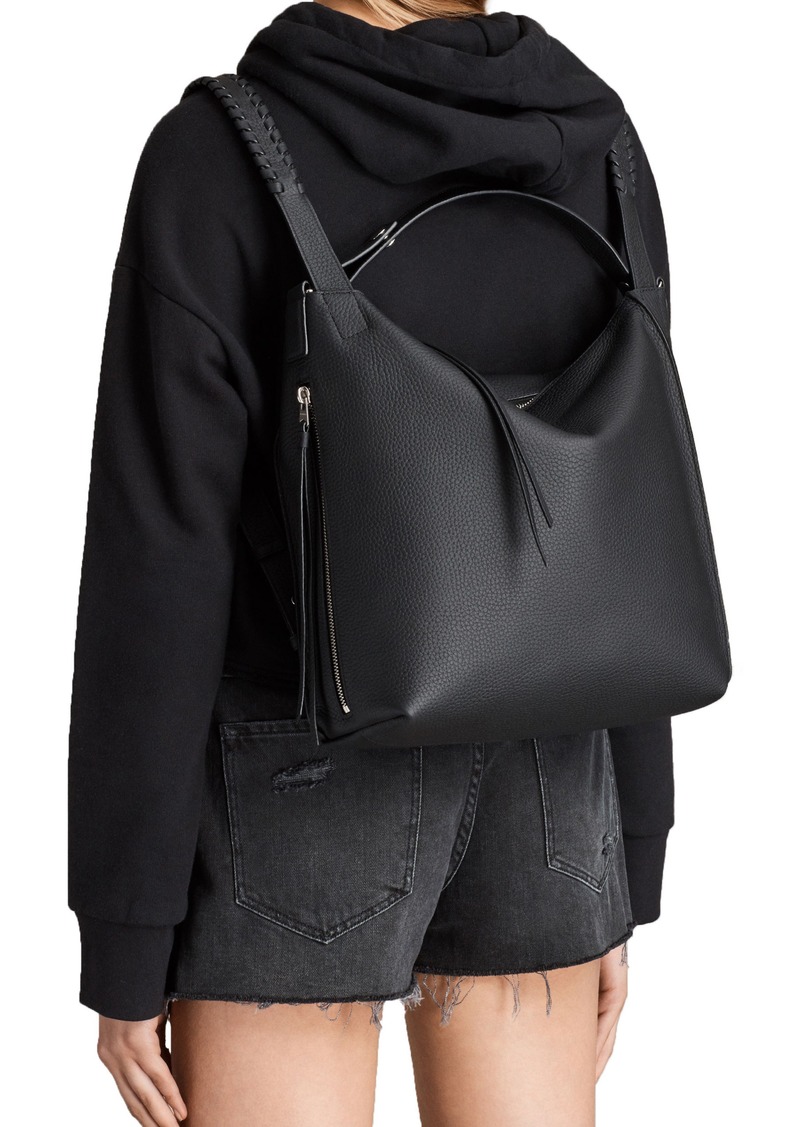 allsaints kita small leather backpack