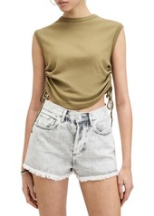 AllSaints Sonny Ruched Sleeveless Top