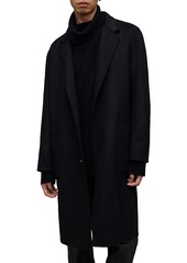 Allsaints Stano Button Front Overcoat