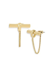 Allsaints Toggle Bar Front Back Earrings