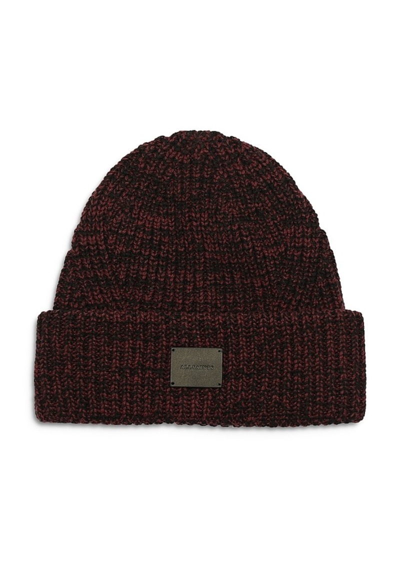 Allsaints Traveling Rib Knit Marl Beanie