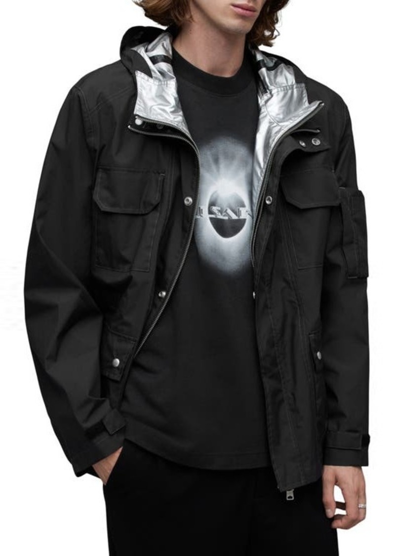 AllSaints Tycho Water Repellent Hooded Utility Jacket