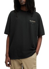 AllSaints Underground Oversize Organic Cotton Graphic T-Shirt