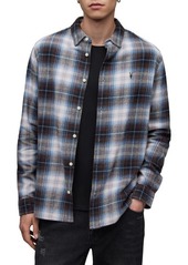 AllSaints Valens Plaid Button-Up Shirt