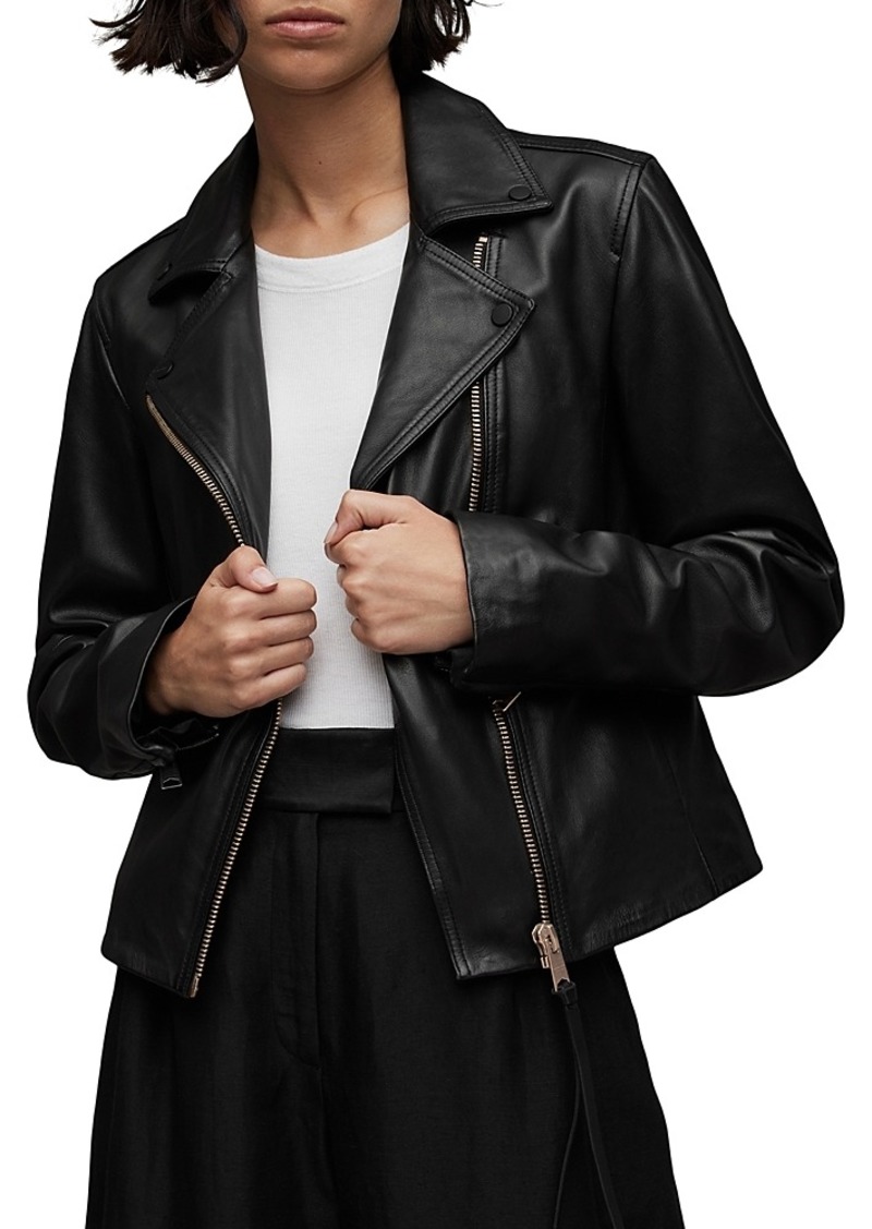 Allsaints Vela Leather Biker Jacket