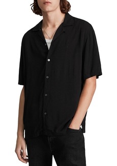 Allsaints Venice Relaxed Fit Button Down Camp Shirt