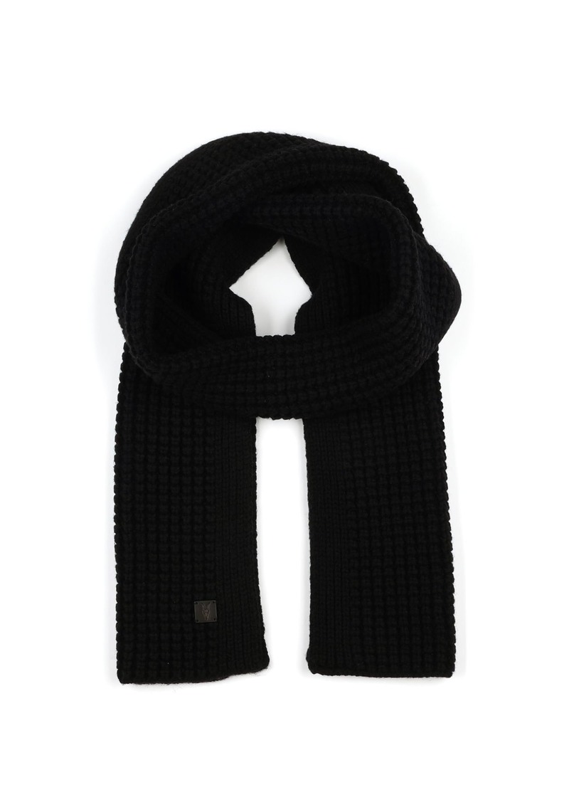 AllSaints Waffle Stitch Knit Scarf