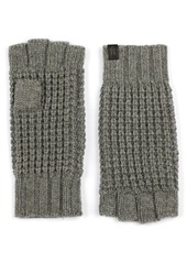 AllSaints Waffle Stitch Wool Blend Fingerless Gloves