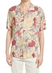 AllSaints Wailea Floral Short Sleeve Button-Up Camp Shirt