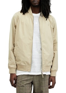 Allsaints Waylan Cotton & Nylon Full Zip Bomber Jacket