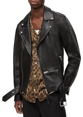 ALLSAINTS Wick Leather Regular Fit Biker Jacket 