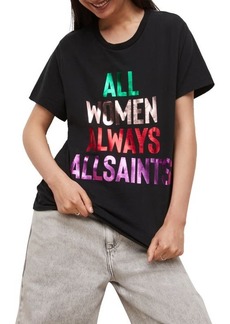 AllSaints Women's Day Graphic Tee in Black at Nordstrom
