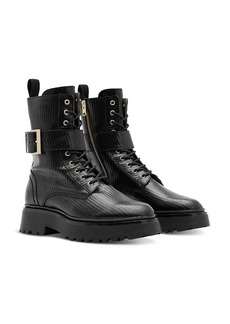 Allsaints Women's Onyx Lace Up Buckled Boots