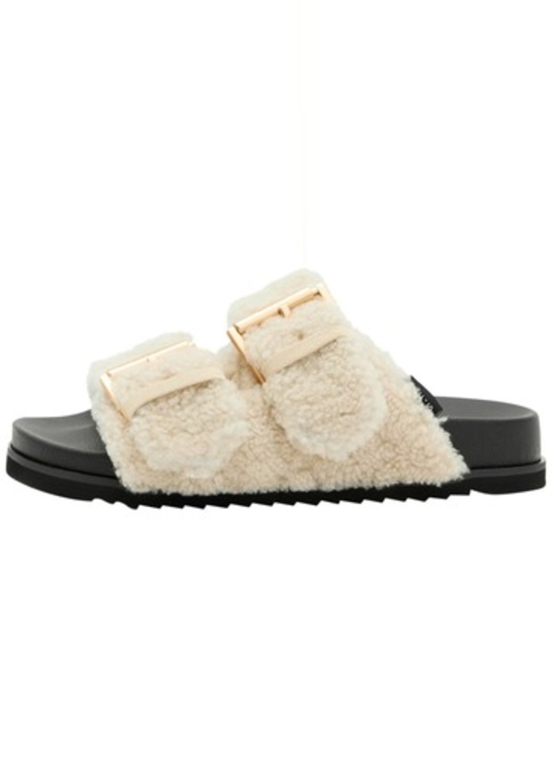 AllSaints Women's SIAN Sherpa Sandal Mule