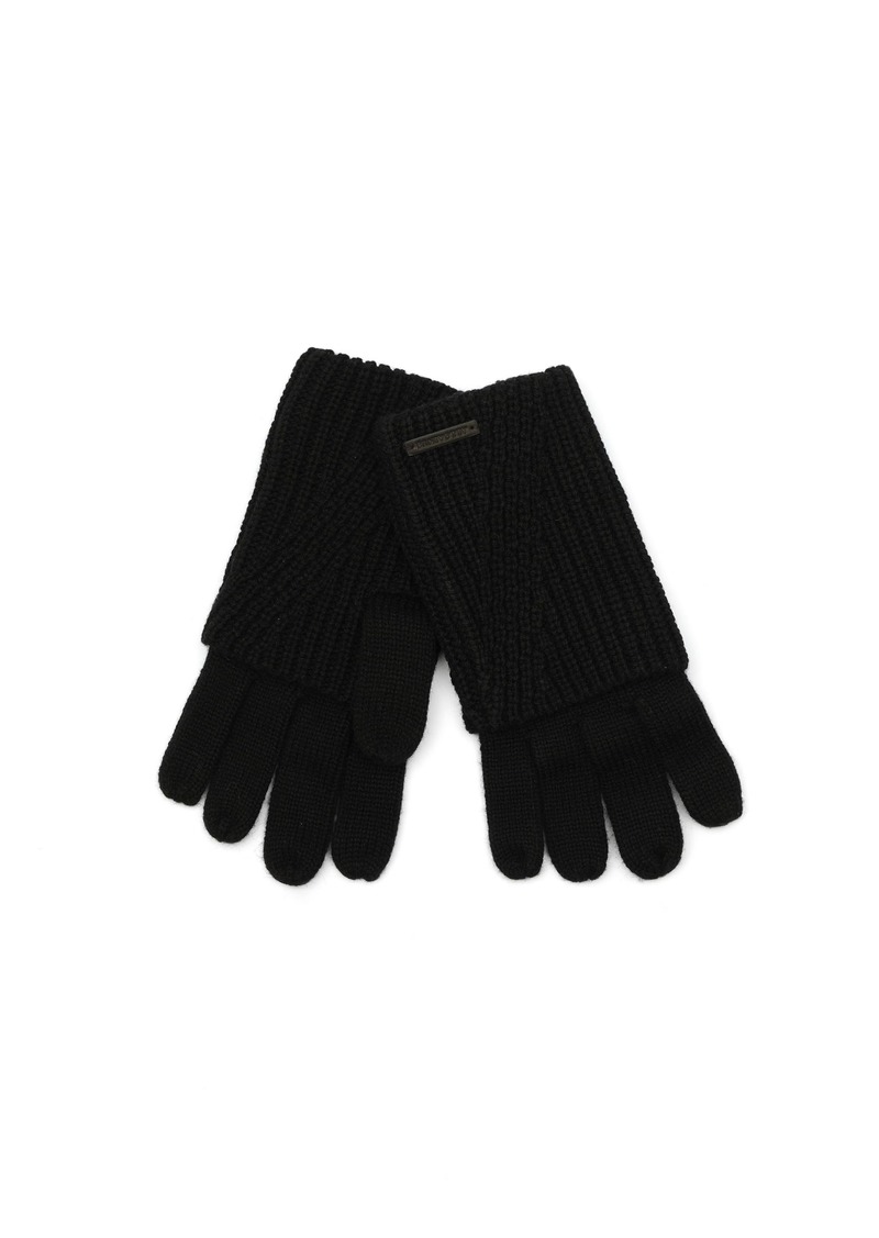 AllSaints Women's Travelling Rib Foldover Gloves