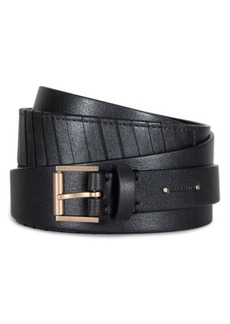 AllSaints Woven Double Wrap Leather Belt