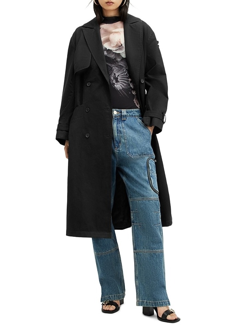 Allsaints Wyatt Regular Fit Trench Coat