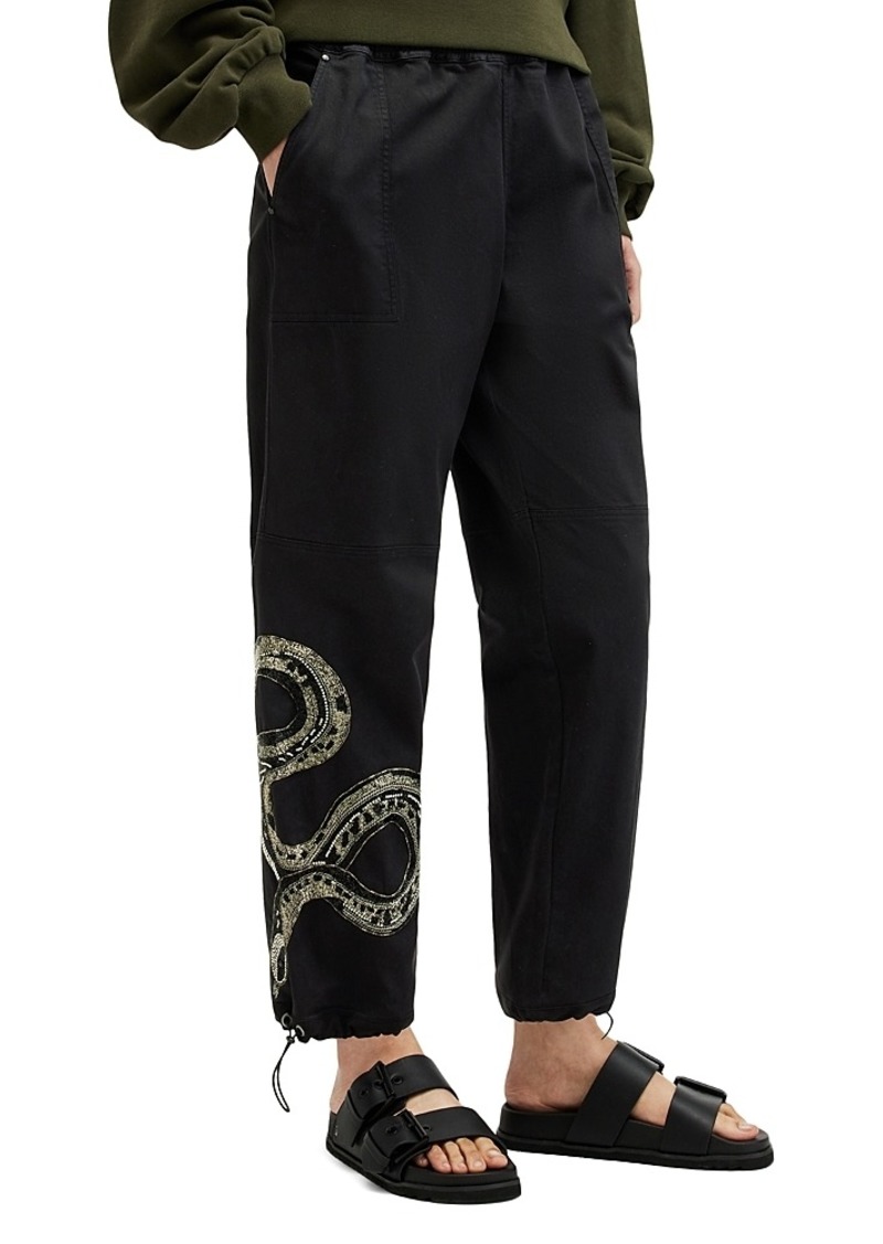 Allsaints Yas Embroidered Cargo Pants
