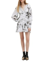 AllSaints Zora Iona Floral Print Long Sleeve Dress