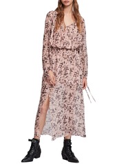 AllSaints Chesca Petal Long Sleeve Maxi Dress