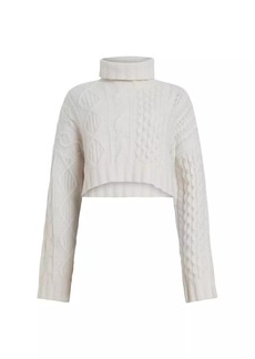 AllSaints Claude Cropped Turtleneck Sweater