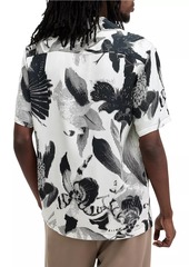 AllSaints Frequency Floral Camp Shirt