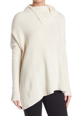 AllSaints Hettie Drape Collar Wool Blend Sweater