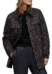 AllSaints Jessa Leopard Patterned Jacket
