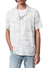 Men's Allsaints Kochang Hawaiian Print Short Sleeve Button-Up Camp Shirt